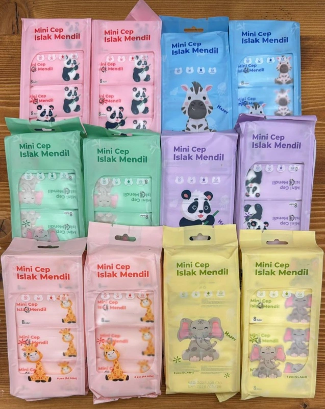 8Lİ MİNİ  ISLAK MENDİL / 24LÜ PAKET